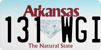 AR license plate 131WGI