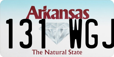AR license plate 131WGJ