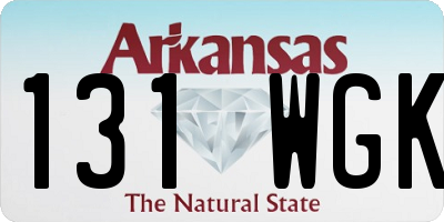 AR license plate 131WGK