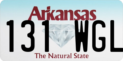 AR license plate 131WGL