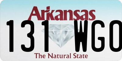 AR license plate 131WGO