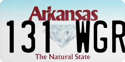 AR license plate 131WGR