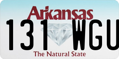AR license plate 131WGU