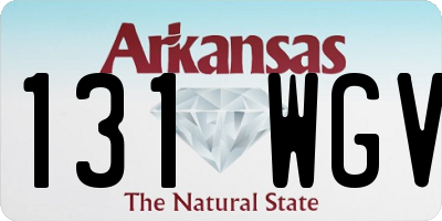 AR license plate 131WGV