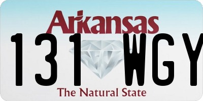 AR license plate 131WGY