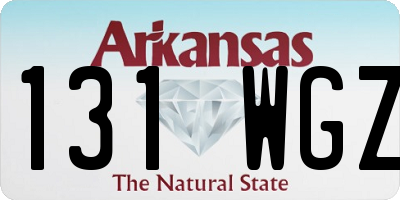 AR license plate 131WGZ