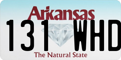 AR license plate 131WHD