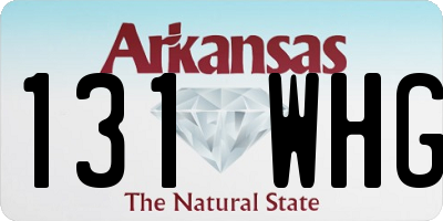 AR license plate 131WHG