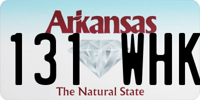 AR license plate 131WHK