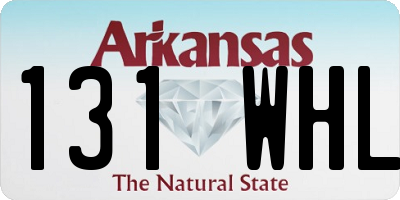 AR license plate 131WHL