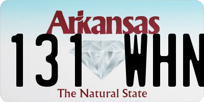 AR license plate 131WHN