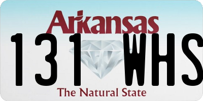 AR license plate 131WHS