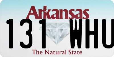 AR license plate 131WHU