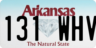 AR license plate 131WHV