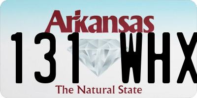 AR license plate 131WHX