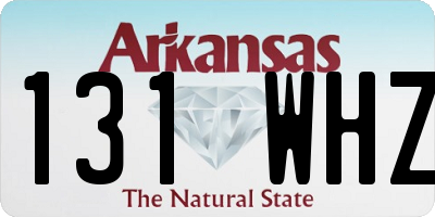 AR license plate 131WHZ