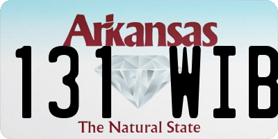 AR license plate 131WIB