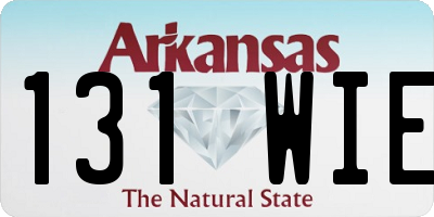 AR license plate 131WIE