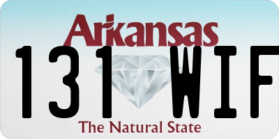 AR license plate 131WIF
