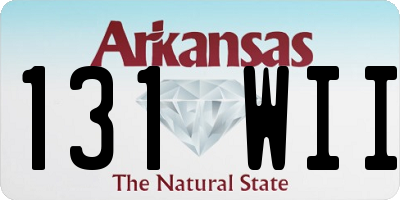 AR license plate 131WII