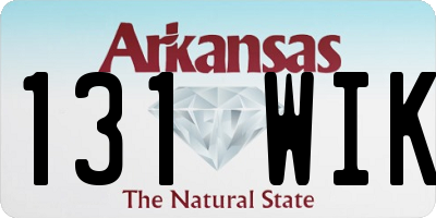 AR license plate 131WIK