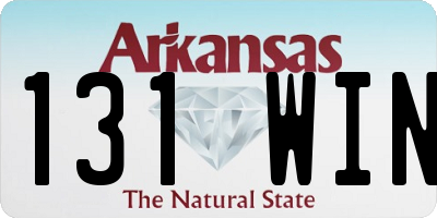 AR license plate 131WIN