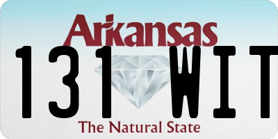 AR license plate 131WIT