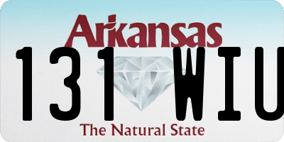 AR license plate 131WIU