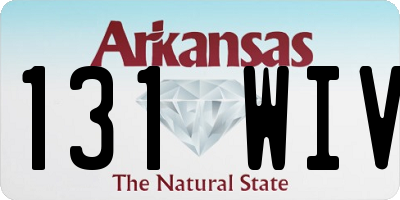 AR license plate 131WIV