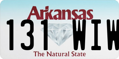 AR license plate 131WIW