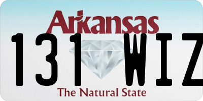 AR license plate 131WIZ