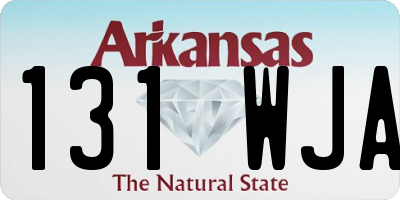 AR license plate 131WJA