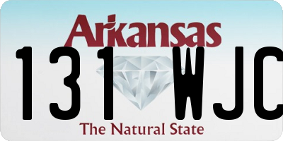 AR license plate 131WJC