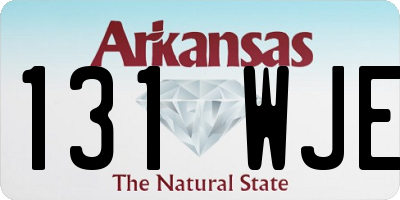 AR license plate 131WJE