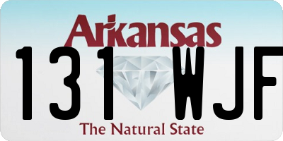 AR license plate 131WJF