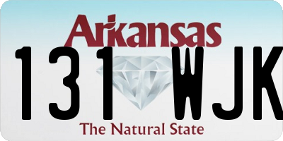 AR license plate 131WJK