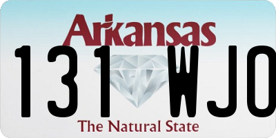 AR license plate 131WJO