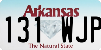 AR license plate 131WJP