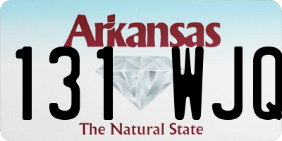 AR license plate 131WJQ