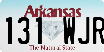 AR license plate 131WJR