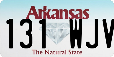 AR license plate 131WJV