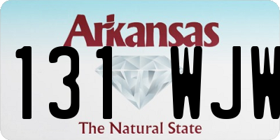 AR license plate 131WJW