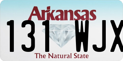 AR license plate 131WJX