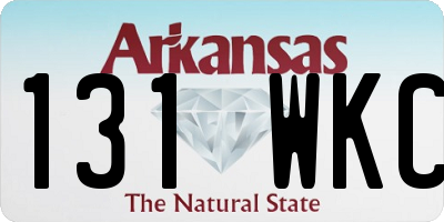 AR license plate 131WKC