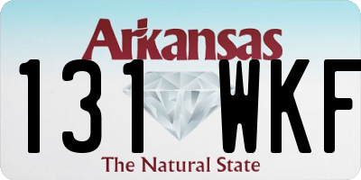 AR license plate 131WKF