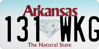 AR license plate 131WKG