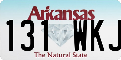 AR license plate 131WKJ