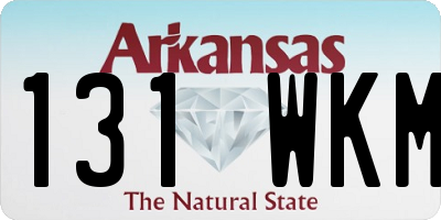 AR license plate 131WKM