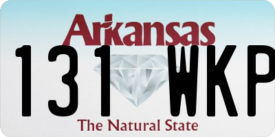 AR license plate 131WKP