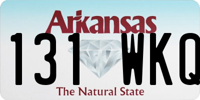 AR license plate 131WKQ